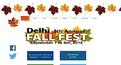 Desktop Screenshot of delhifallfest.com