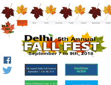 Tablet Screenshot of delhifallfest.com